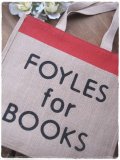 イギリス：『FOYLES』麻のエコバッグ　（FOYLES for Books）