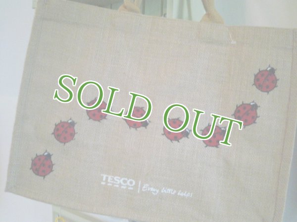 画像1: 再入荷♪『TESCO・テスコ』麻のエコバッグ（てんとう虫）