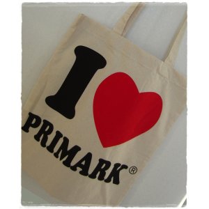 画像: Primark☆コットンエコバッグ（I　ラブ　PRIMARK）