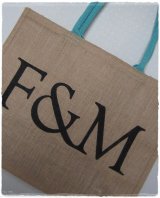 画像: fortnum&mason☆麻エコバッグ