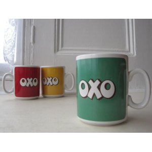 画像: イギリスアンティーク*OXO マグカップ（グリーン）