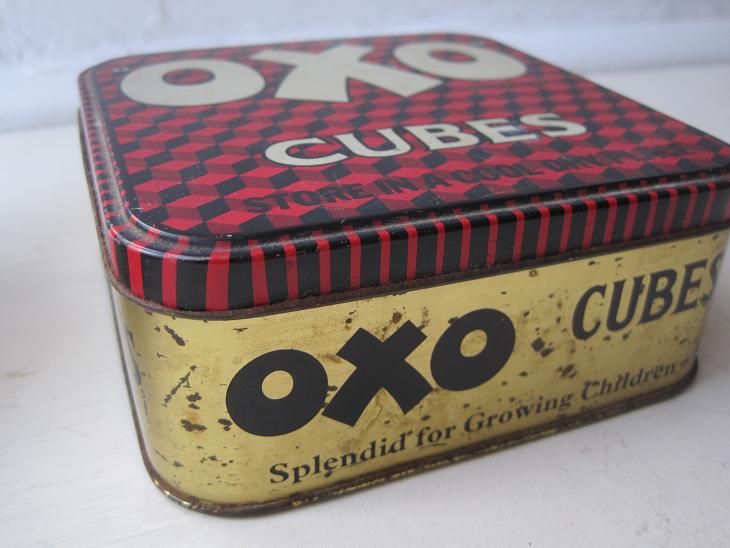 画像: イギリスアンティーク*OXO cubes缶 