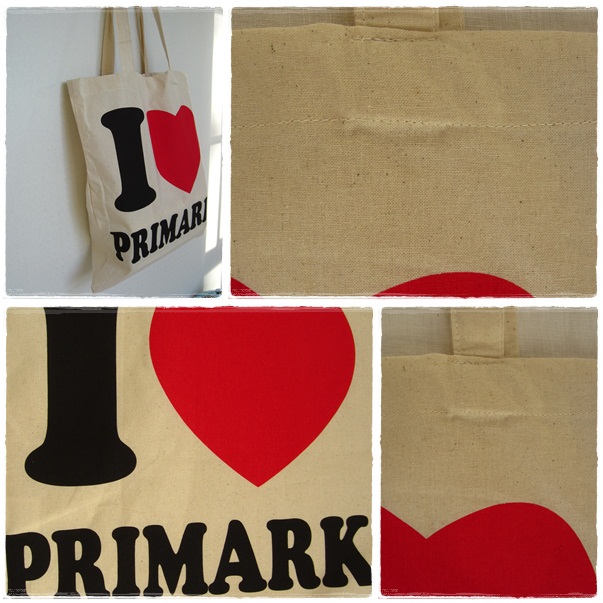 画像: Primark☆コットンエコバッグ（I　ラブ　PRIMARK）