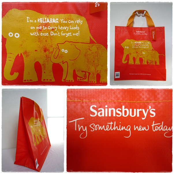 画像: 再入荷♪　Sainsbury's◇エコエコバッグ（エレファント・小）