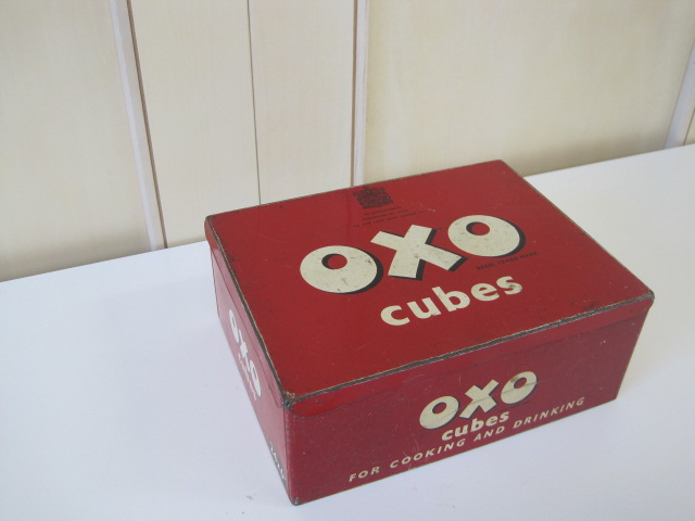 画像1: イギリスアンティーク*OXO cubes缶 