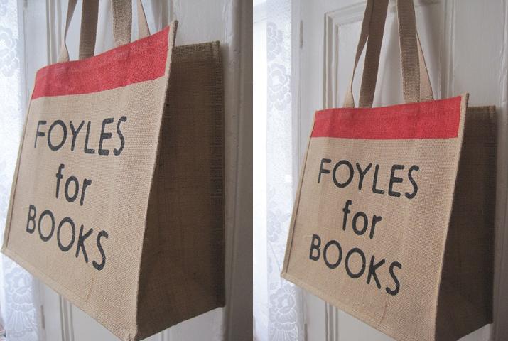 画像: イギリス：『FOYLES』麻のエコバッグ　（FOYLES for Books）