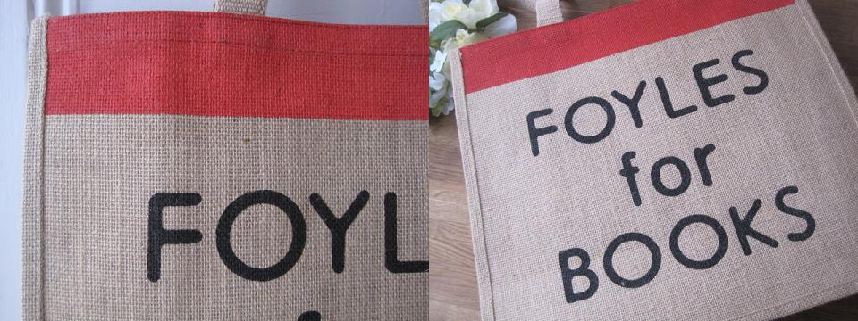 画像: イギリス：『FOYLES』麻のエコバッグ　（FOYLES for Books）