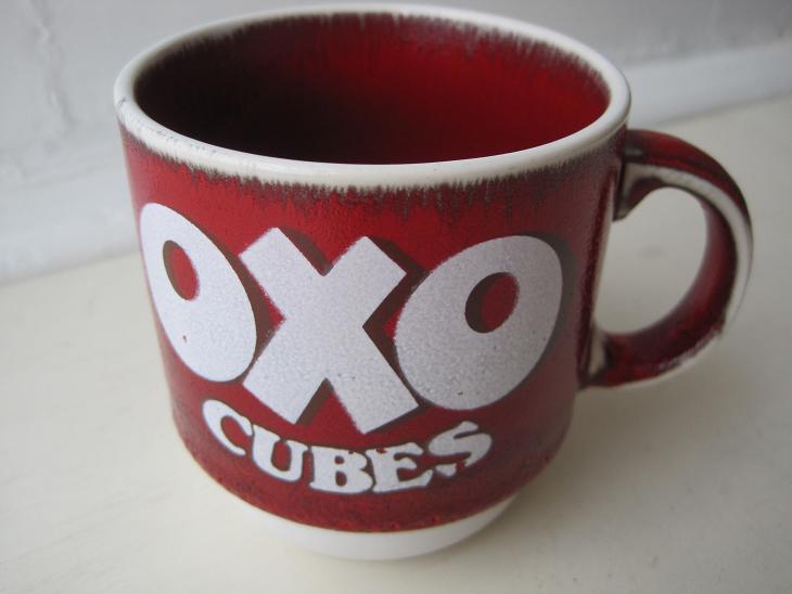 画像: イギリスアンティーク*OXO マグカップ（CUBES）