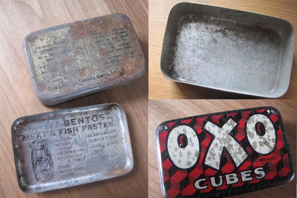 画像: イギリスアンティーク*OXO・CUBESスモール缶 