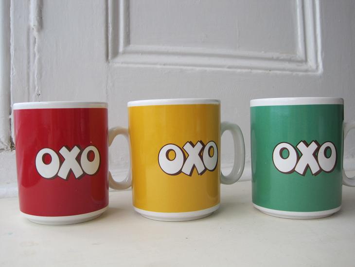 画像: イギリスアンティーク*OXO マグカップ（グリーン）